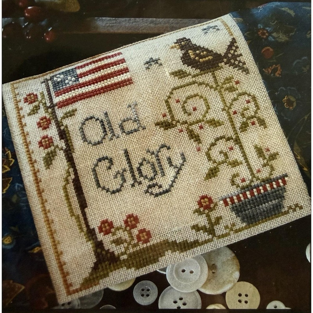 Old Glory Small Cross Stitch Chart By Little House Needleworks